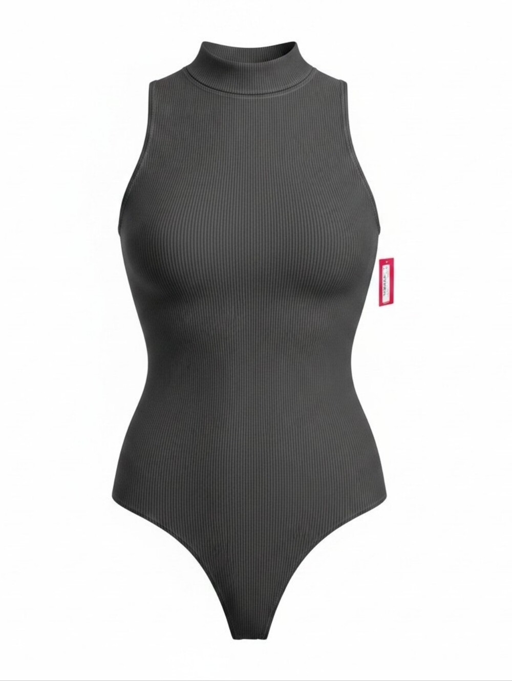 SPANX Suit Yourself Ribbed Mock Neck Smoothing Bodysuit Deep Slate Large NWT - Picture 11 of 11
